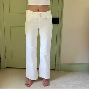 Weekend Max Mara white cotton summer pants trouser jean  Fits US size 4-6